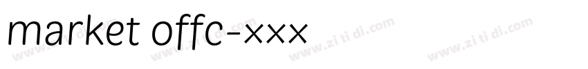 market offc字体转换
